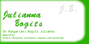 julianna bogits business card